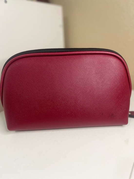 Nordstrom Handbags - Nordstrom Beauty Black Cosmetic Pouch with Red Accent